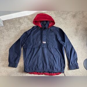 Vintage Chaps Ralph Lauren Anorak Jacket Mens Large Blue Y2K 90s
